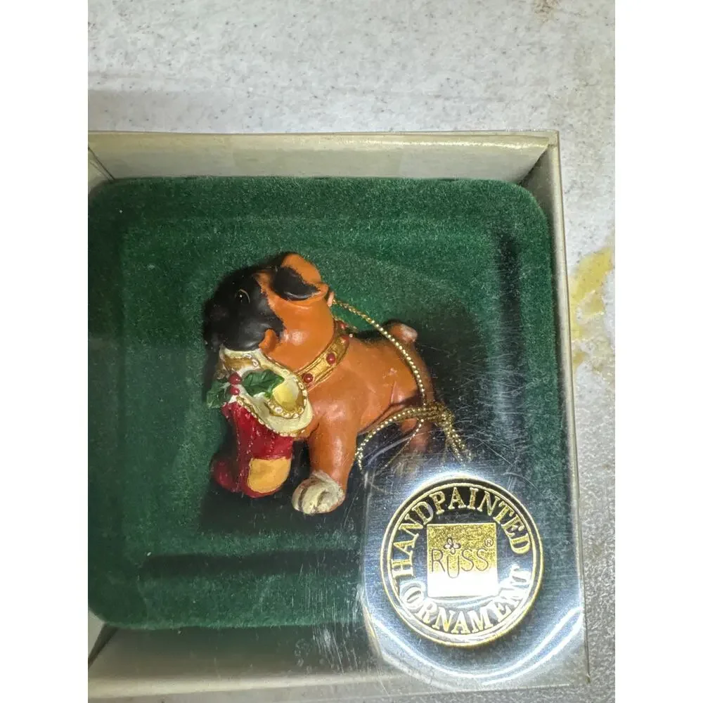 RUSS Blue Jay Bird Ornament ‎ Alpine Lodge Ornament in Box